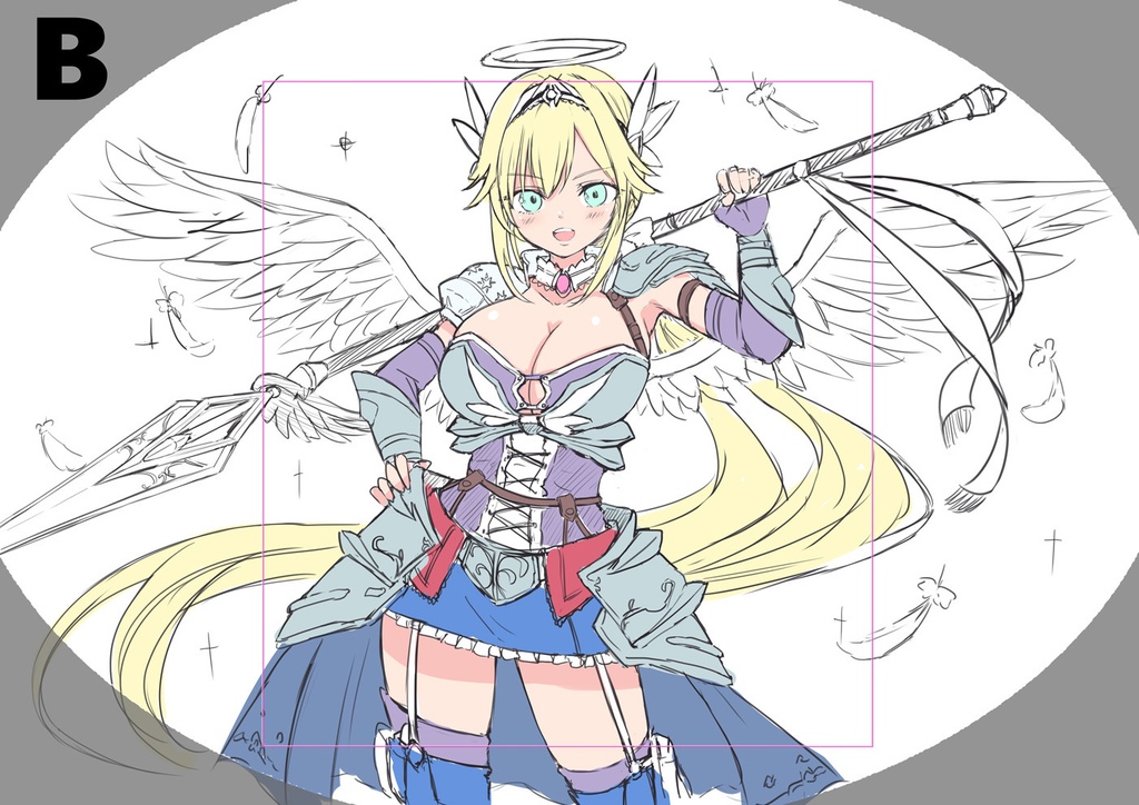 天使騎士・エリシアちゃんふうせん(出撃前ver.)