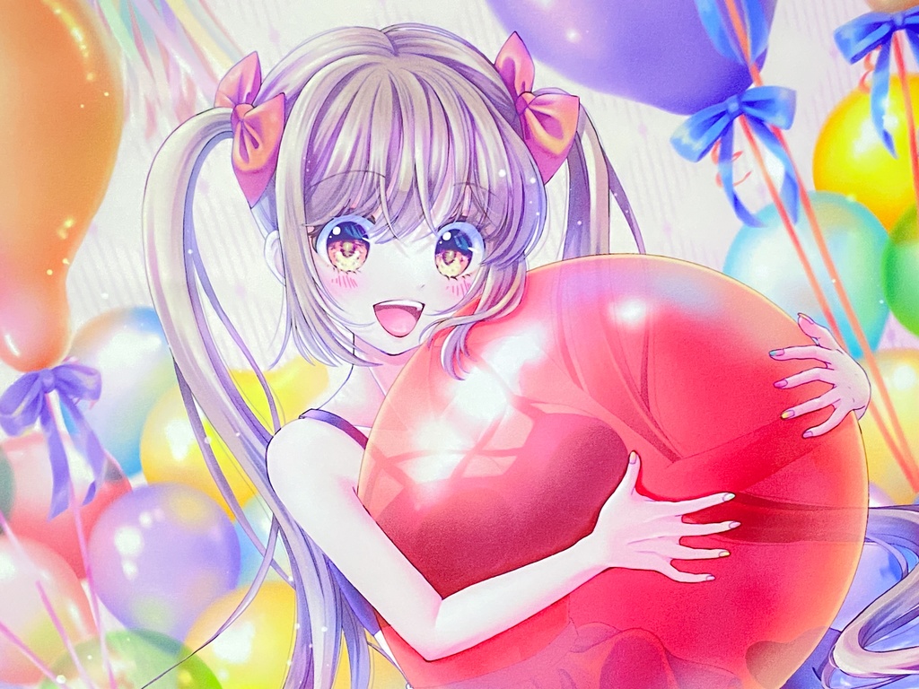 風船いっぱい夏希ちゃんタペストリー(B2横)