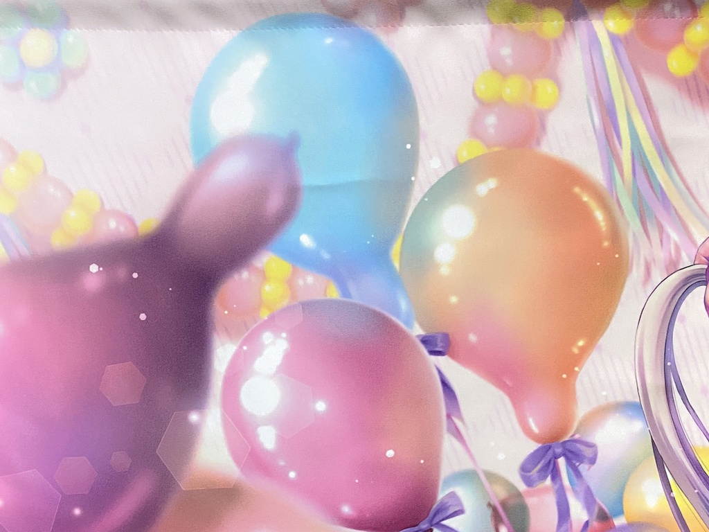 風船いっぱい夏希ちゃんタペストリー(B2横)