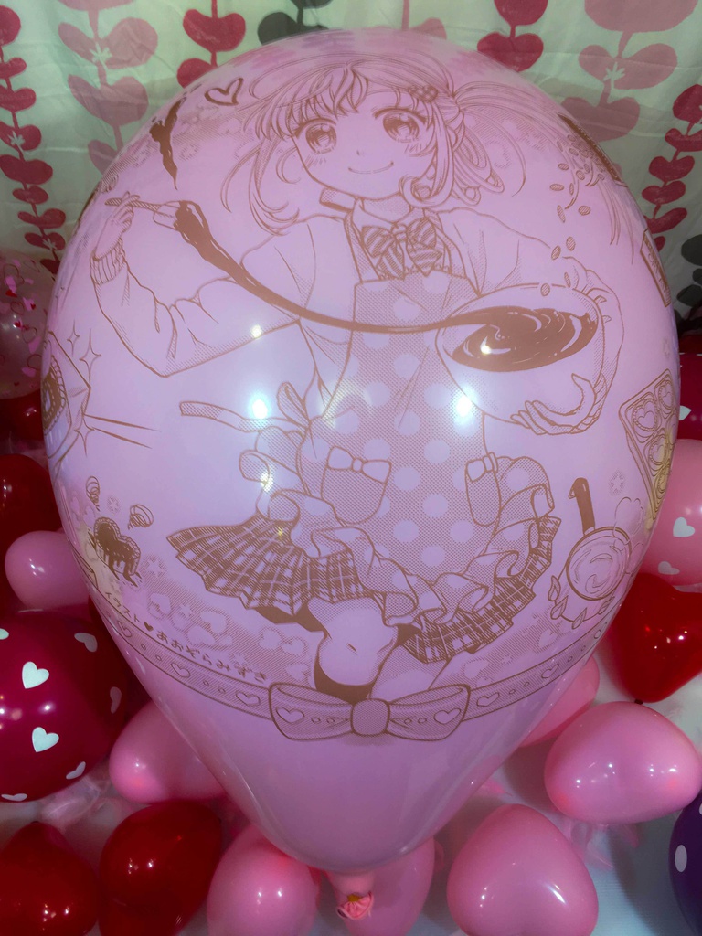 バレンタインガール風船