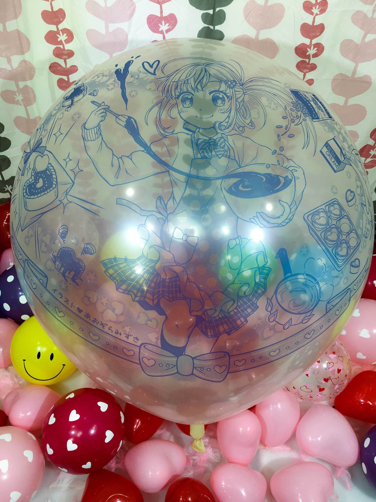 バレンタインガール風船