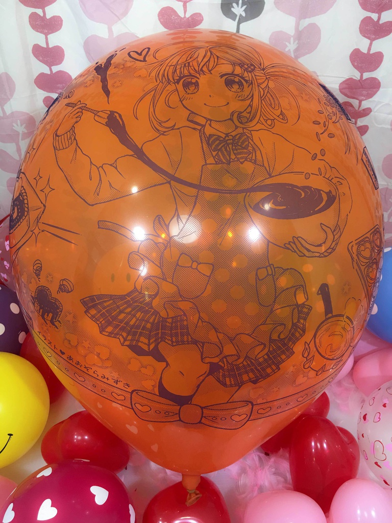 バレンタインガール風船