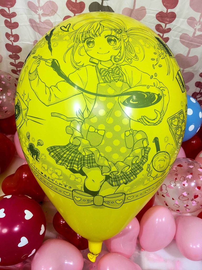 バレンタインガール風船