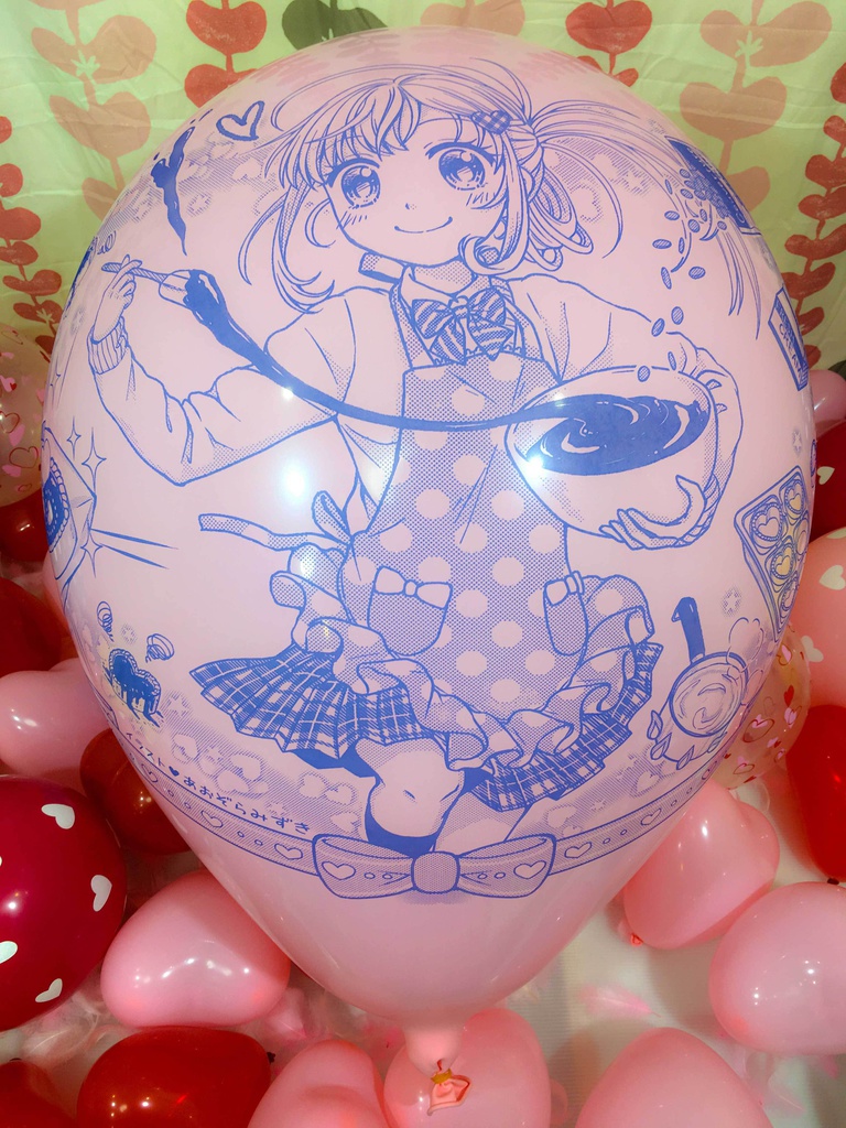 バレンタインガール風船