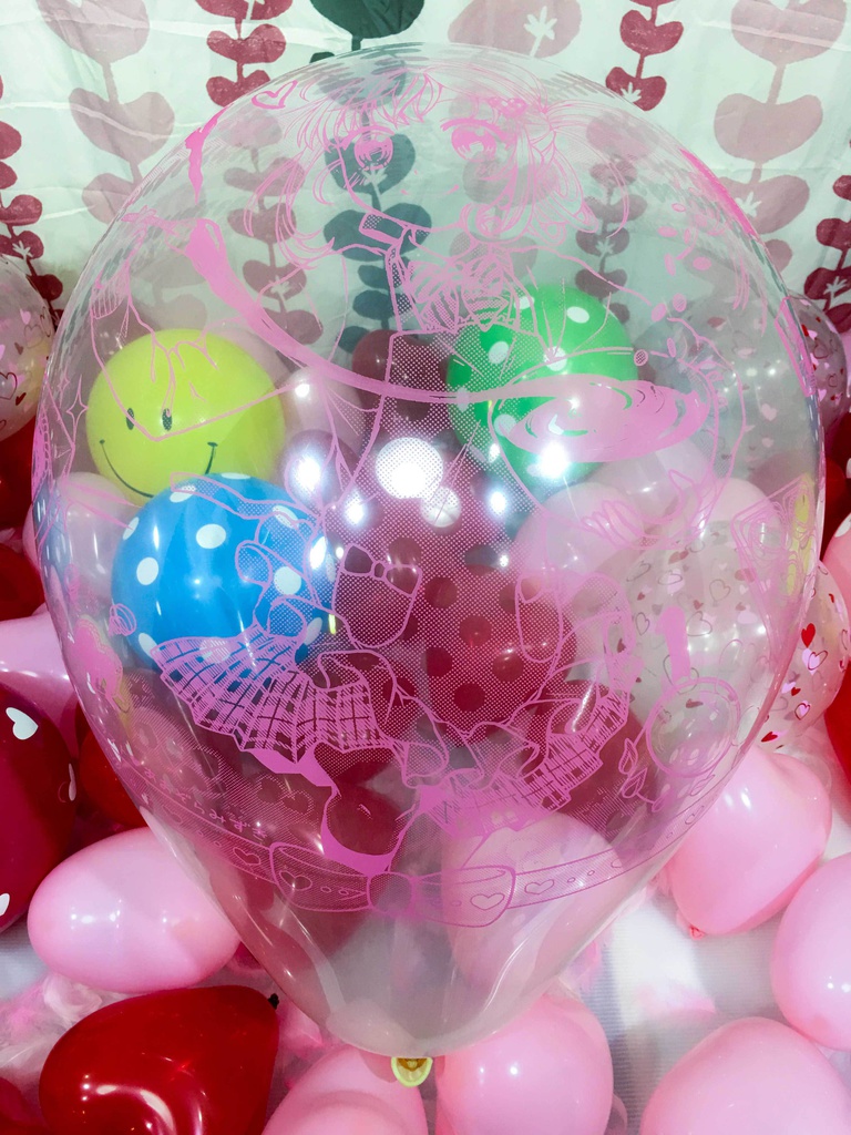 バレンタインガール風船