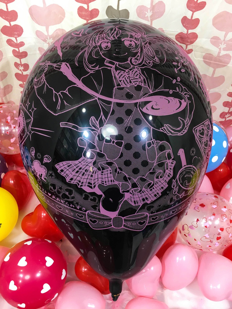 バレンタインガール風船