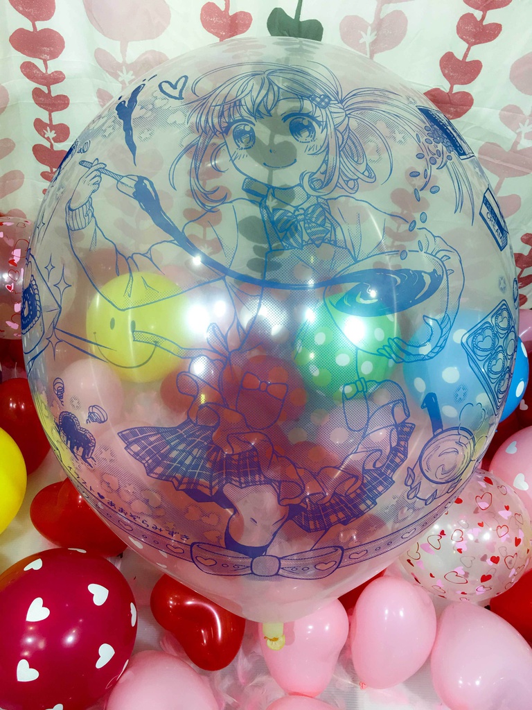 バレンタインガール風船