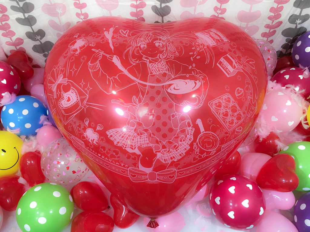 バレンタインガール風船