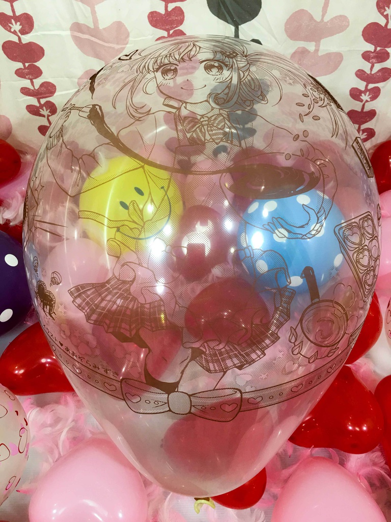 バレンタインガール風船