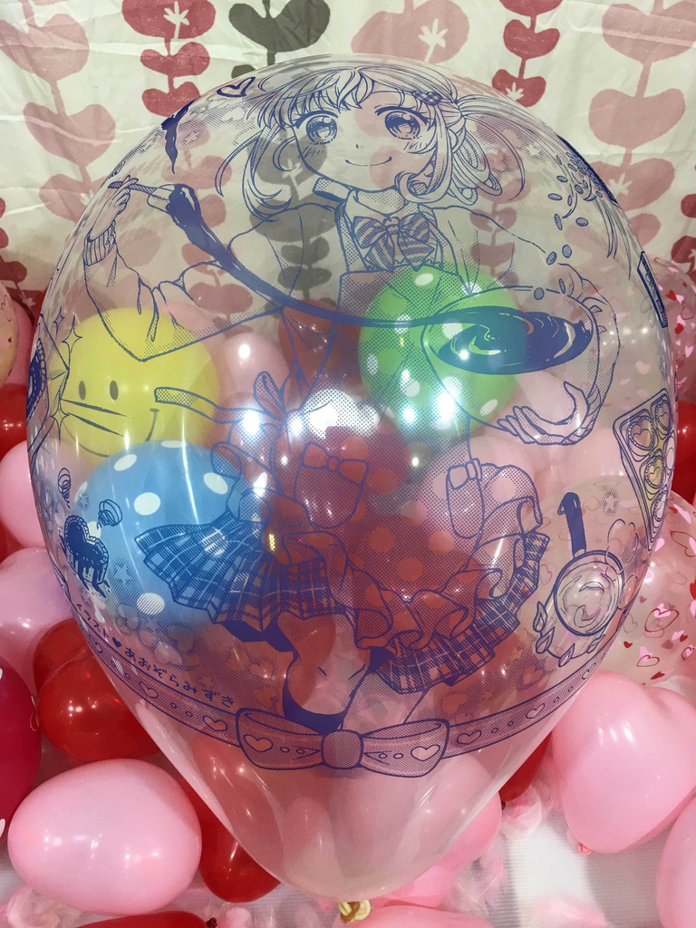 バレンタインガール風船