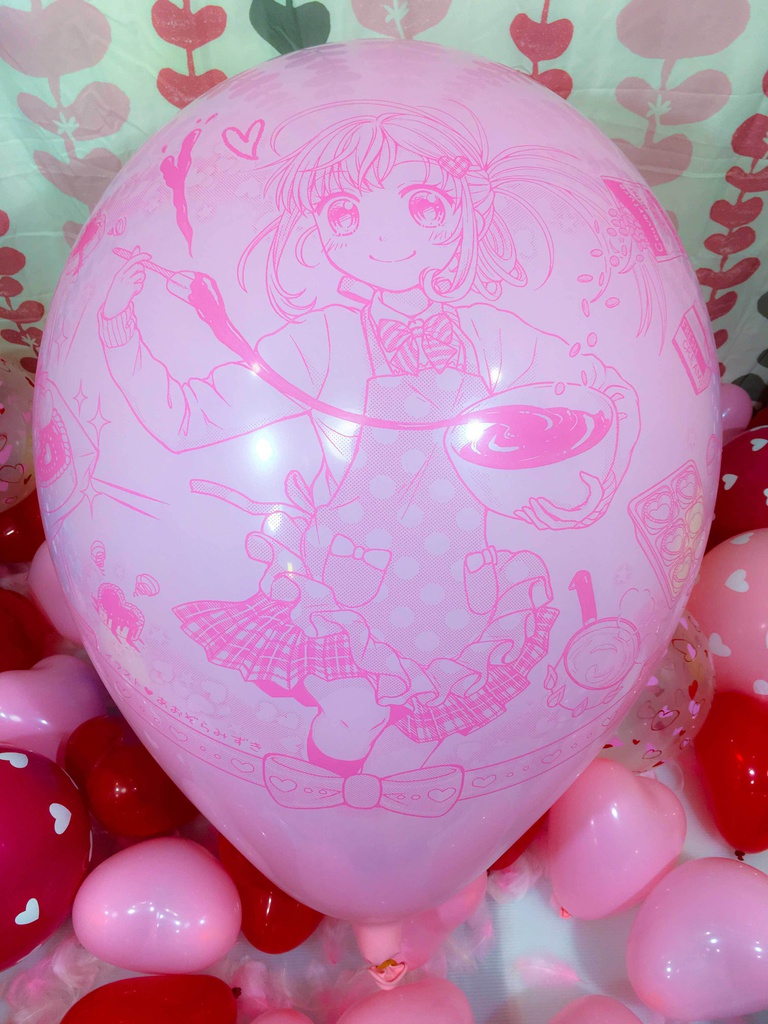 バレンタインガール風船