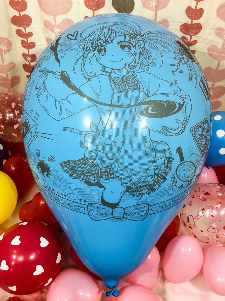 バレンタインガール風船