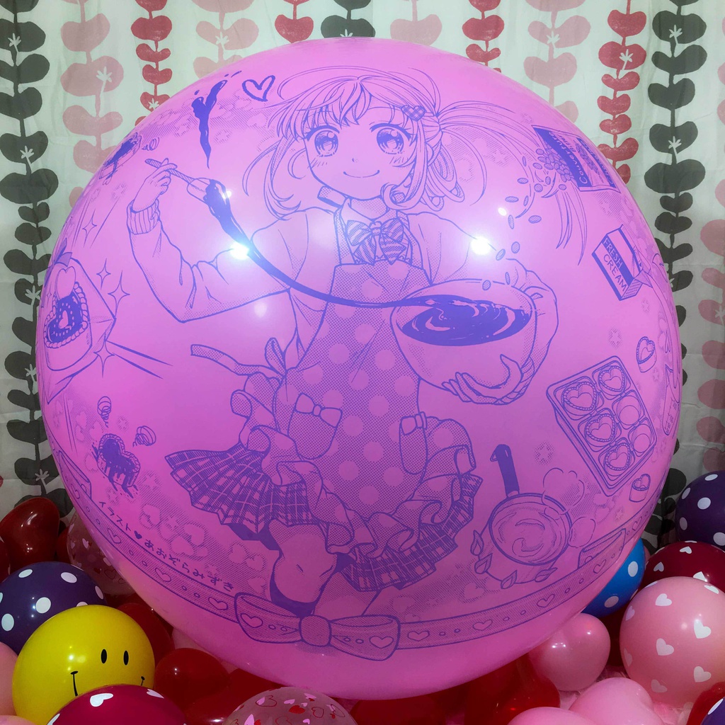 バレンタインガール風船