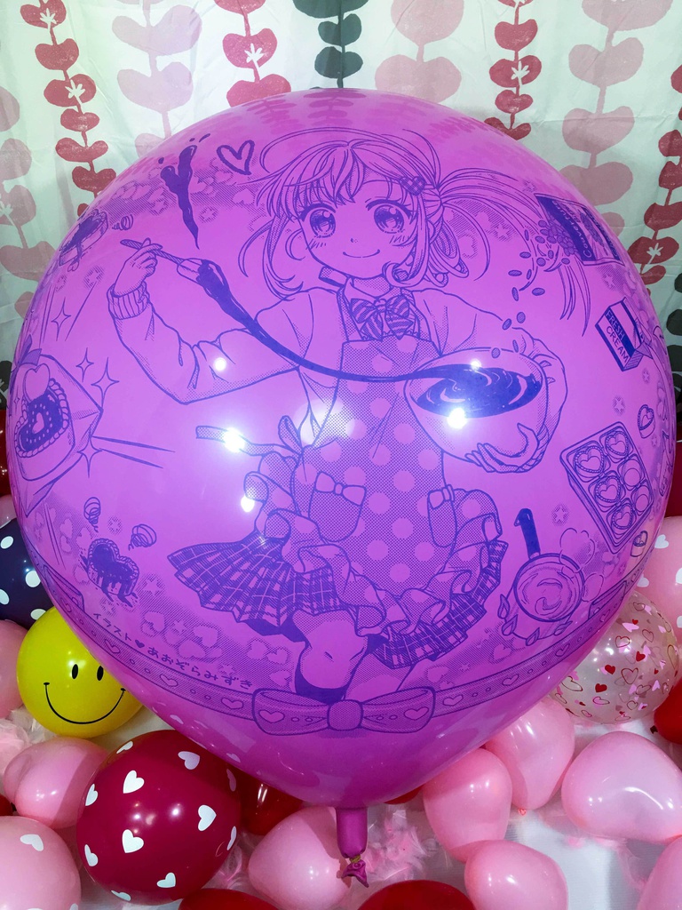 バレンタインガール風船