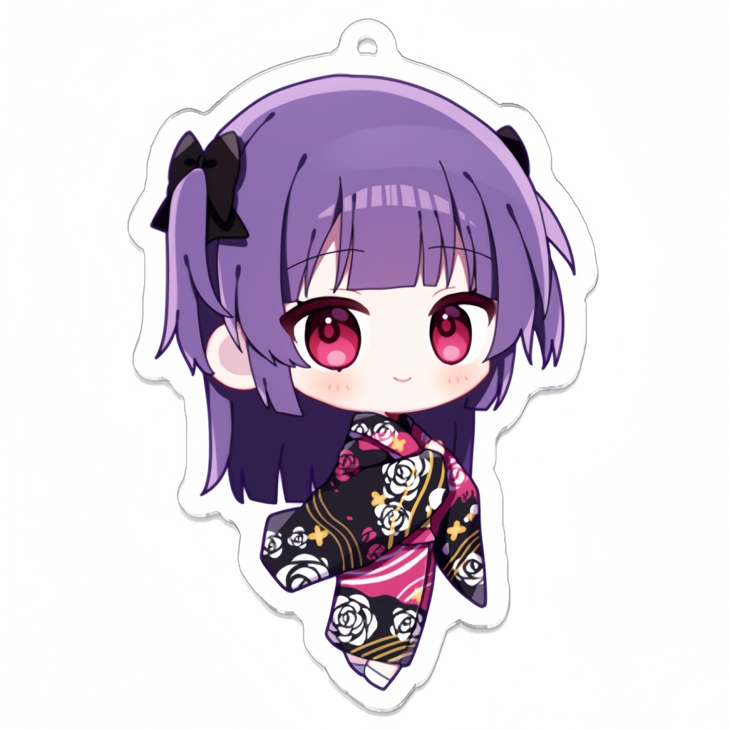 振袖アクリルキーホルダー