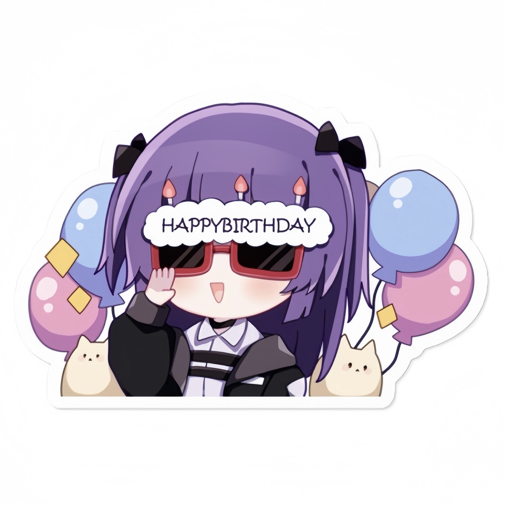 誕生日ステッカー