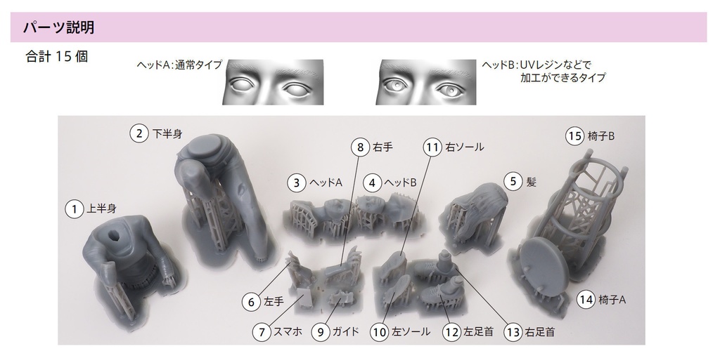 1/12 Gazing Sophia( 見つめるソフィア)3D出力品(未塗装 unpainted)