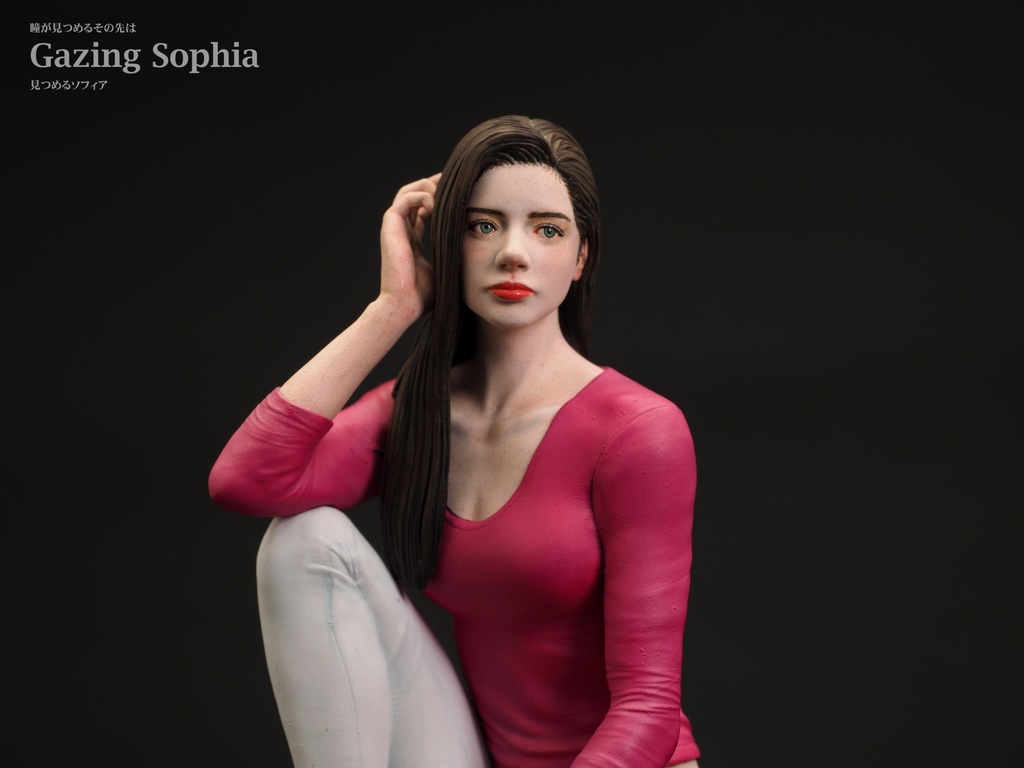 1/12 Gazing Sophia( 見つめるソフィア)3D出力品(未塗装 unpainted)