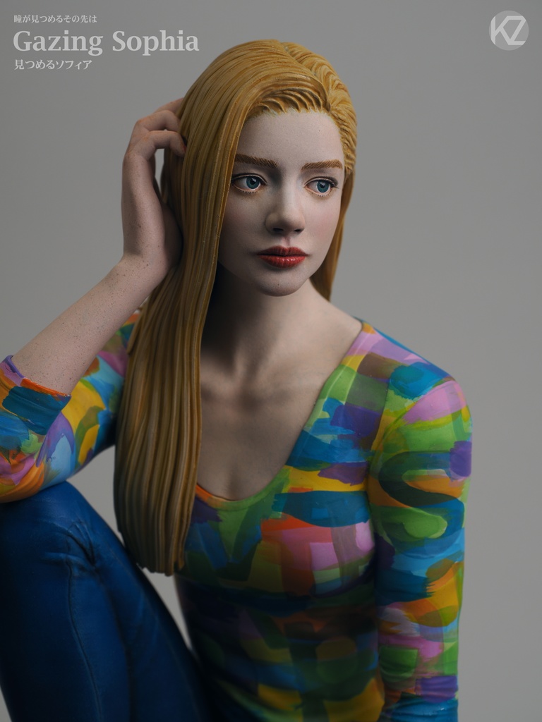 1/6 Gazing Sophia( 見つめるソフィア)3D出力品(未塗装 unpainted)
