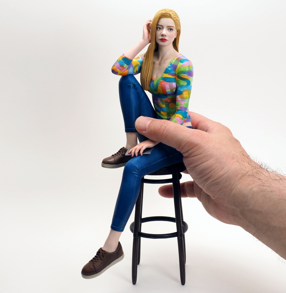 1/6 Gazing Sophia( 見つめるソフィア)3D出力品(未塗装 unpainted)