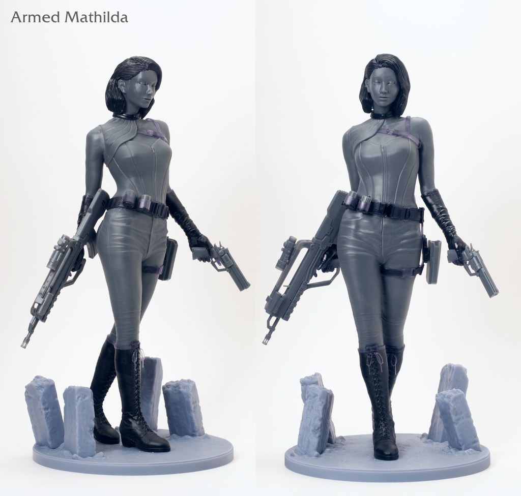 1/6 アームド・マチルダ( Armed Mathilda )3D出力品(未塗装 unpainted)