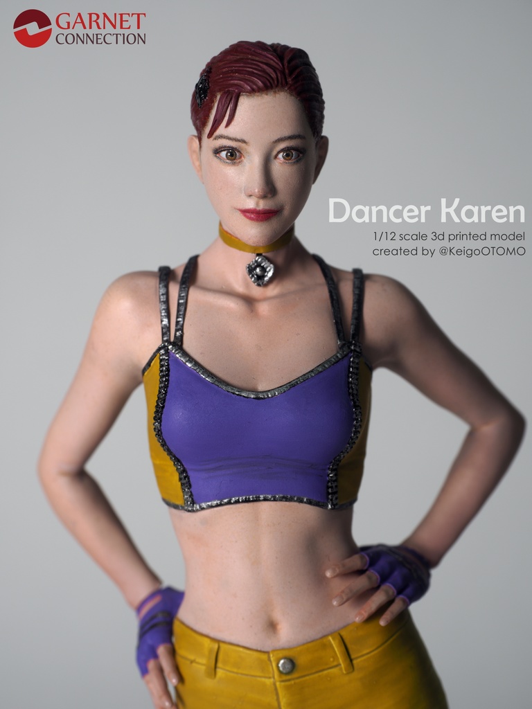 1/12 ダンサーカレン（Dancer Karen）３D出力品（未塗装 unpainted）