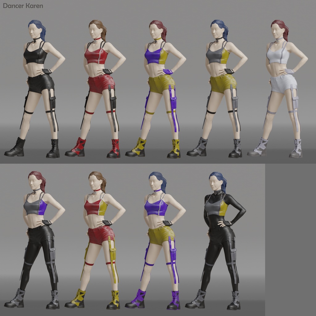 1/12 ダンサーカレン(Dancer Karen)3D出力品(未塗装 unpainted)