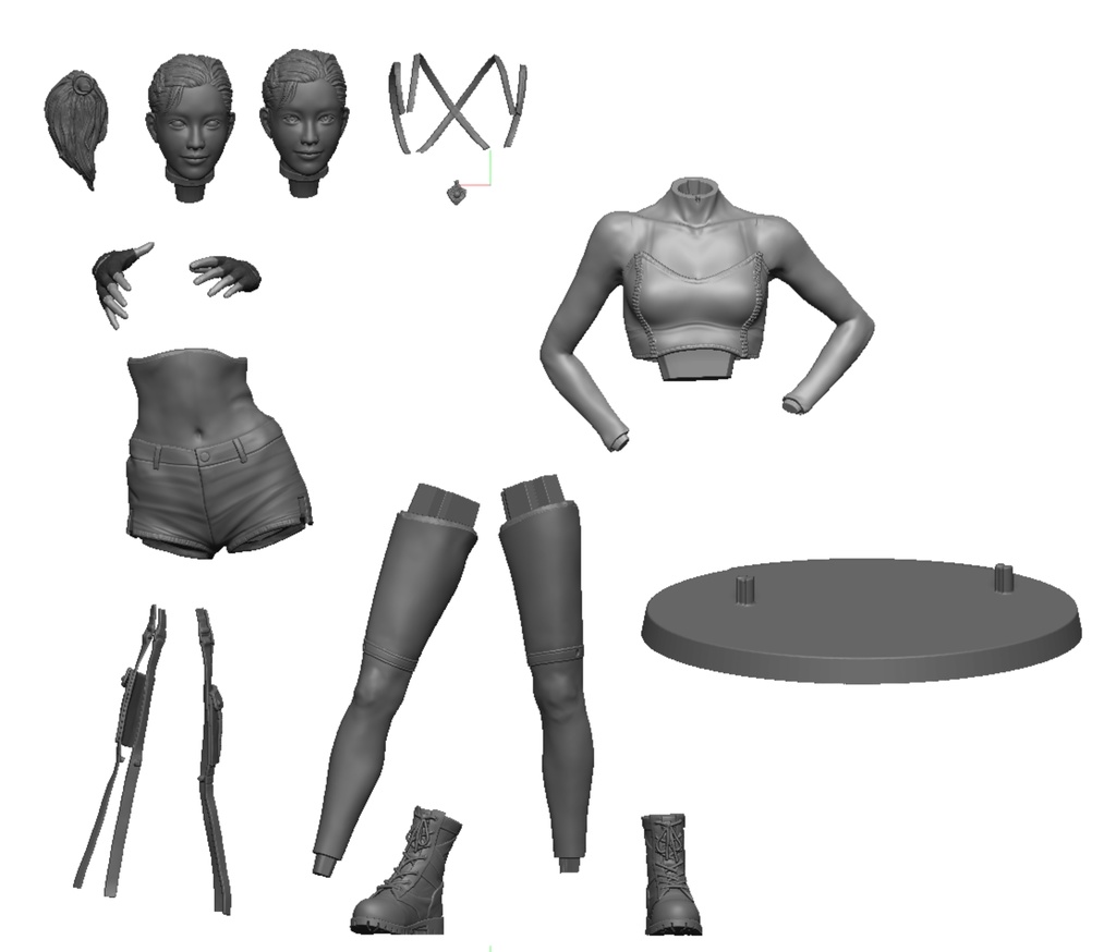 1/12 ダンサーカレン(Dancer Karen)3D出力品(未塗装 unpainted)