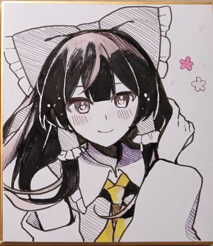 東方Project博麗霊夢　ミニ色紙