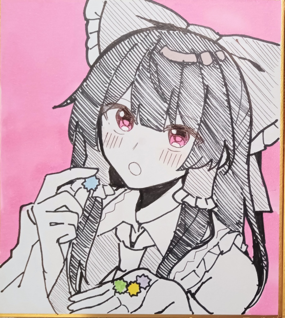 東方Project博霊霊夢　ミニ色紙