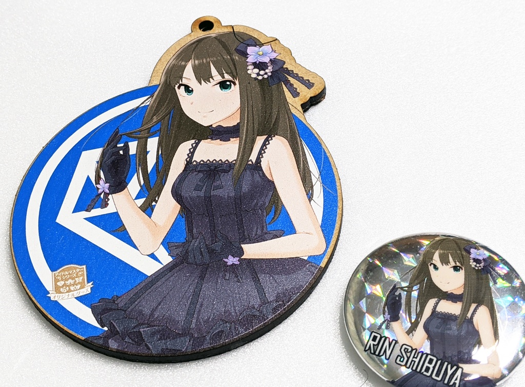 【コースター&でかキーホルダー】 渋谷凛 11cm +オマケ(缶バッジ)