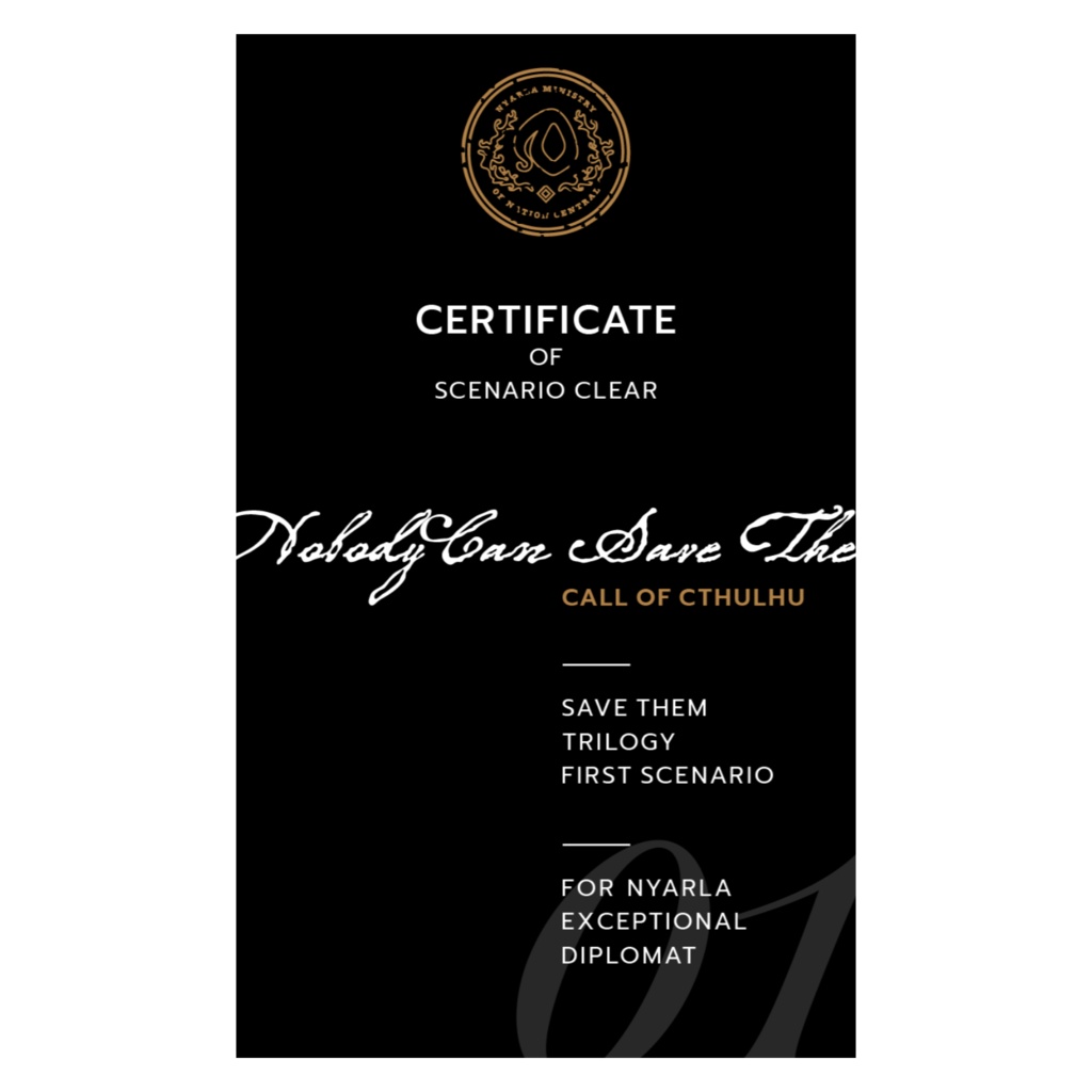 Nobody Can Save Them | シナリオクリア証