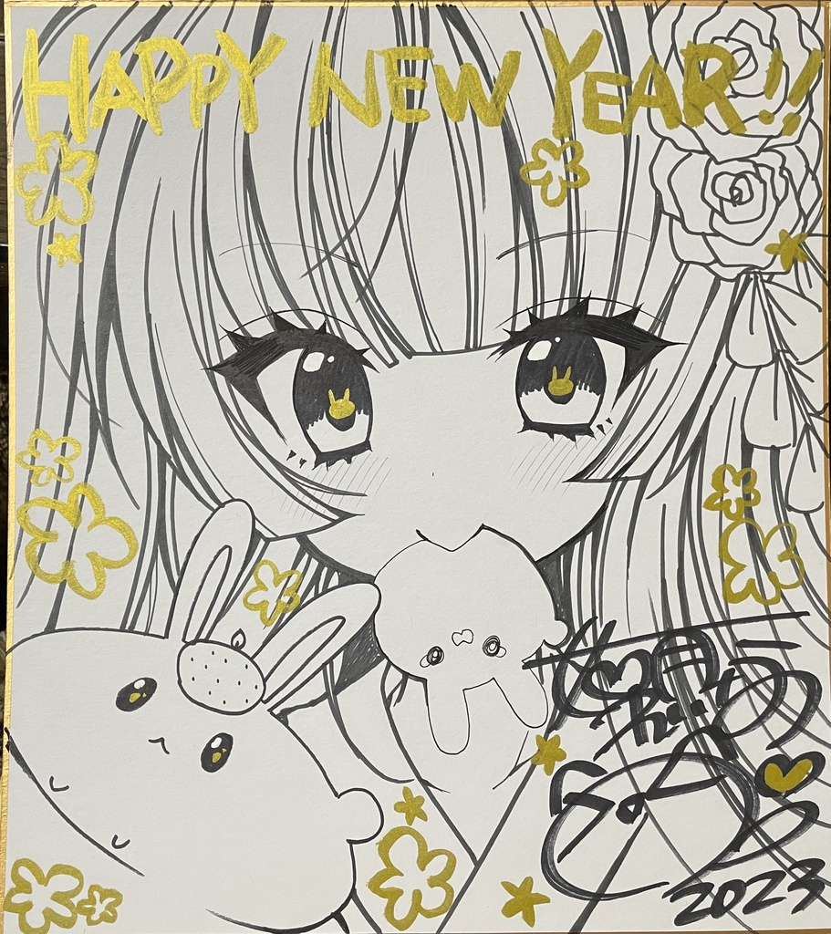 直筆色紙⑨＋ときめぐり展2022画集＋アクリルキーホルダー2個(絵柄ランダム)  ＋過去の画集1冊(種類ランダム)
