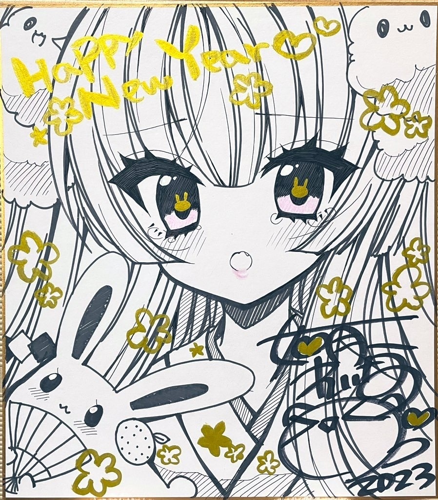 直筆色紙⑩＋ときめぐり展2022画集＋アクリルキーホルダー2個(絵柄ランダム) ＋過去の画集1冊(種類ランダム)    