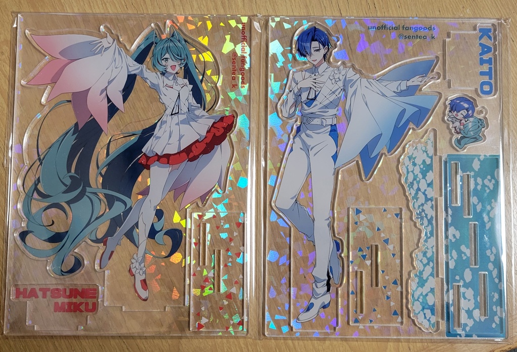 【同人グッズ】フレーム付きホログラムアクリルスタンド(初音ミク/KAITO)