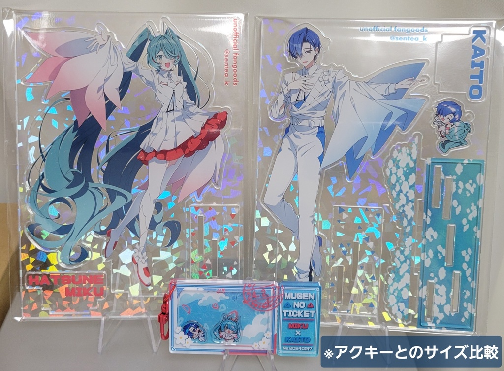 【同人グッズ】フレーム付きホログラムアクリルスタンド(初音ミク/KAITO)