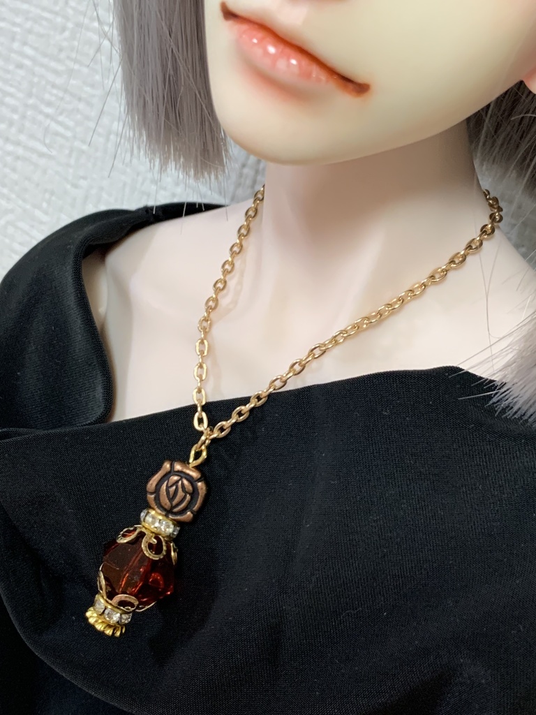 ドール用香水瓶型ペンダント(1/3、1/4サイズ)