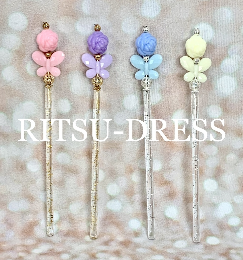 ドール用ステッキ【薔薇】