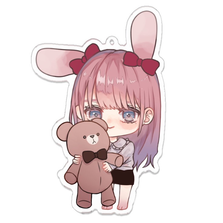 Liiiアクリルキーホルダー《くまのぬいぐるみver.》