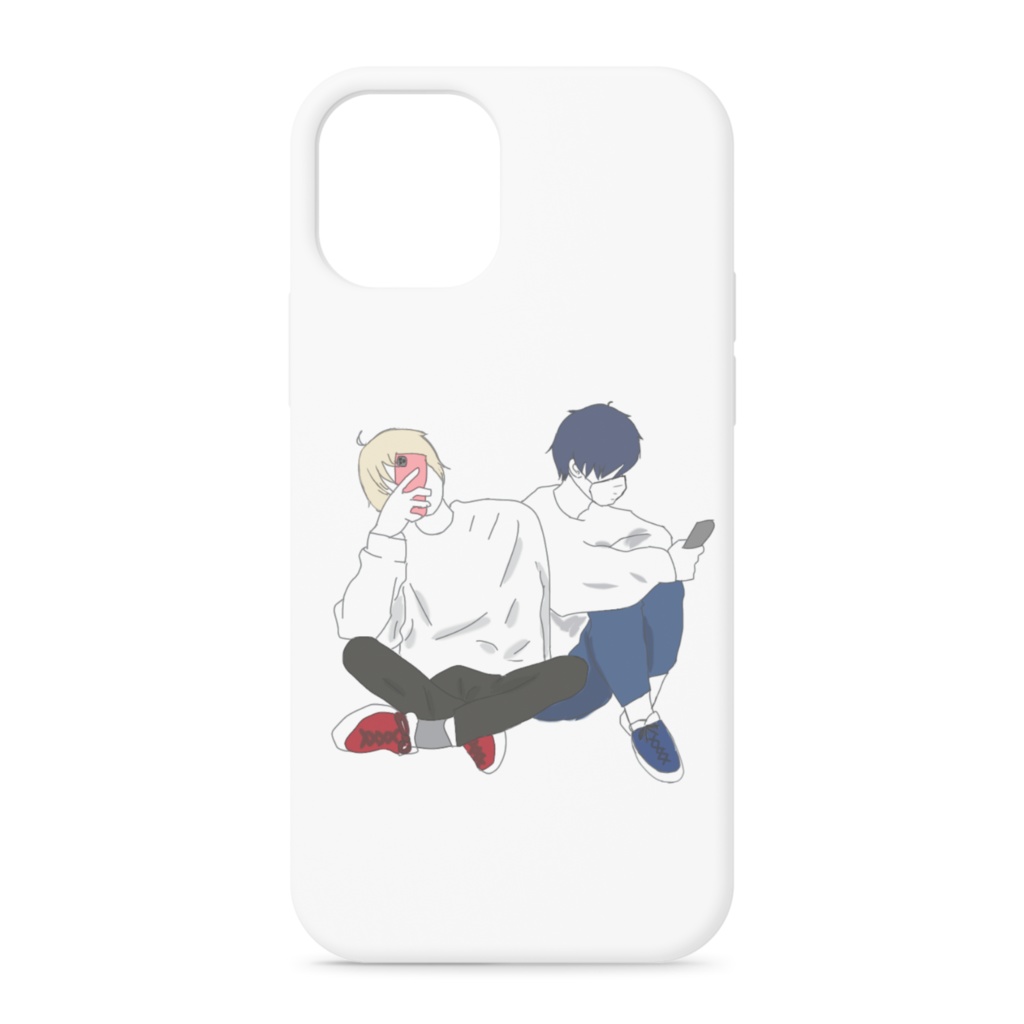 iphoneケース〜楓と柚（white）