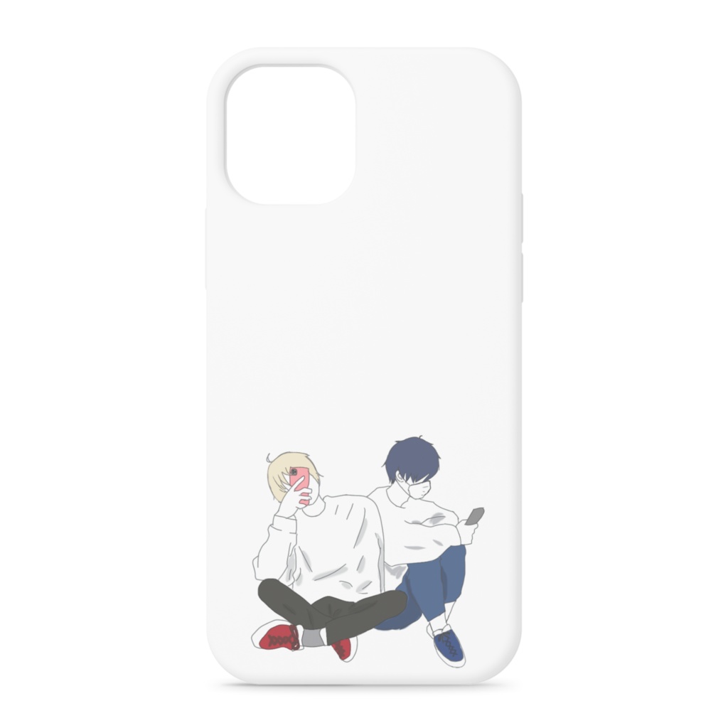 iphoneケース〜楓と柚（white)