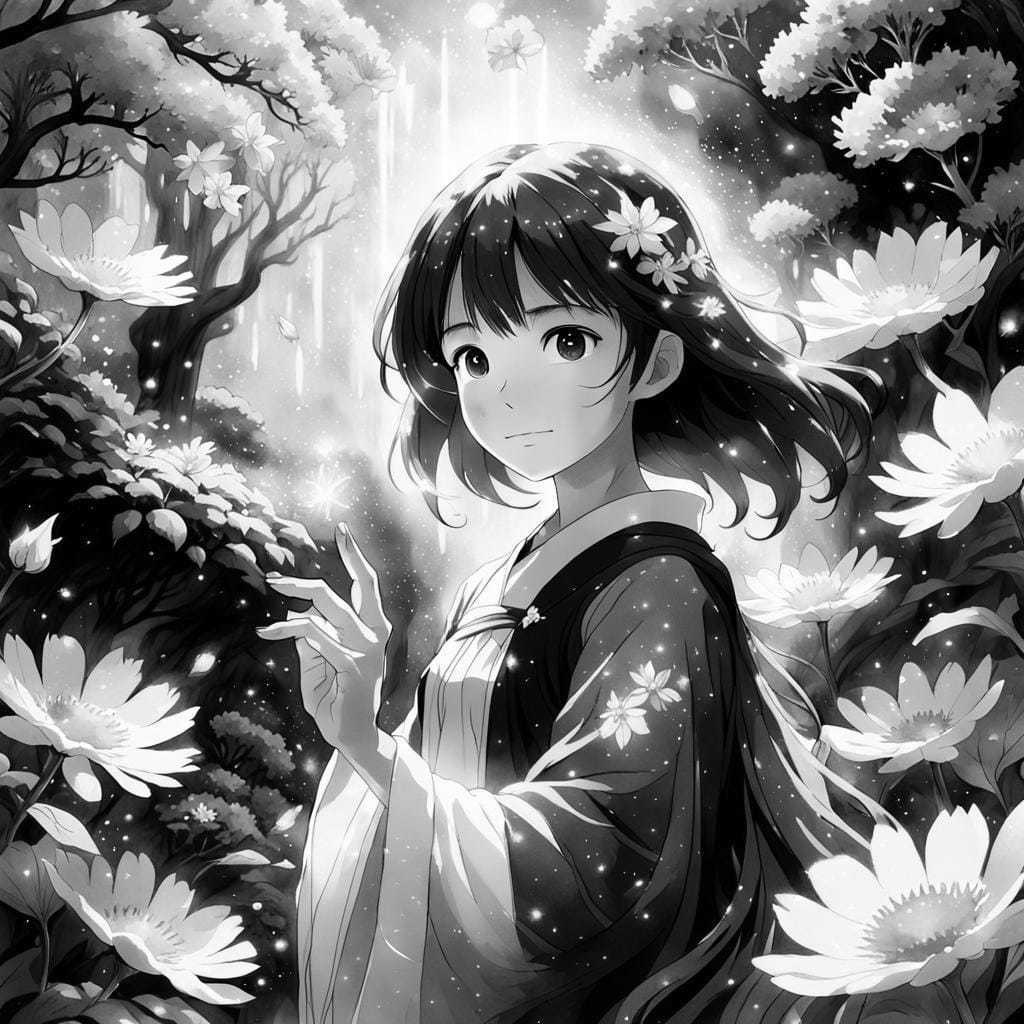  「魔法使いの幻想庭園 - カラー＆グレースケール」 