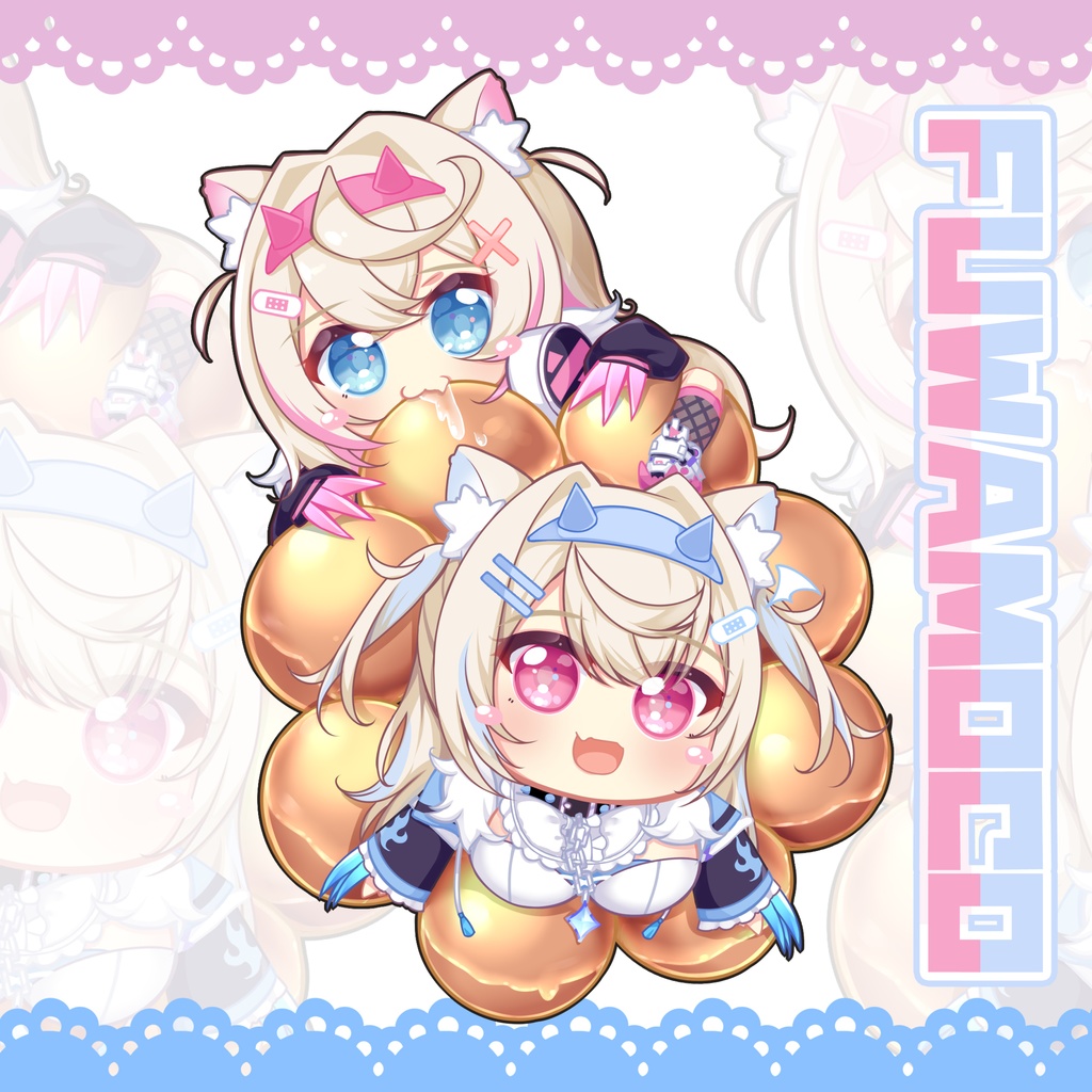 FUWAMOCO_アクリルキーホルダー
