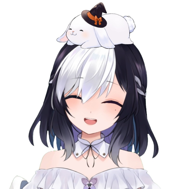 【ハロウィン素材】魔女帽子ともふもふ使い魔