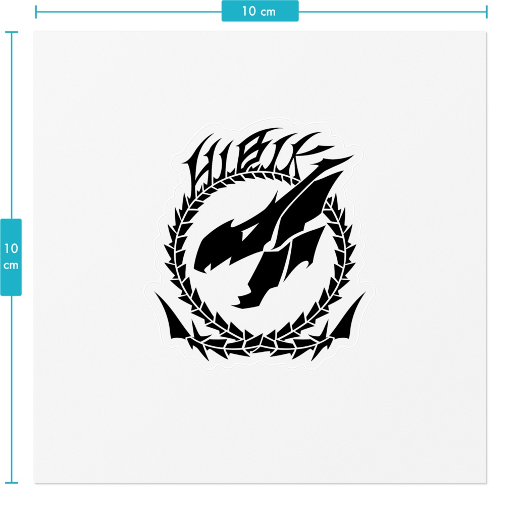 エンブレムステッカー 黒