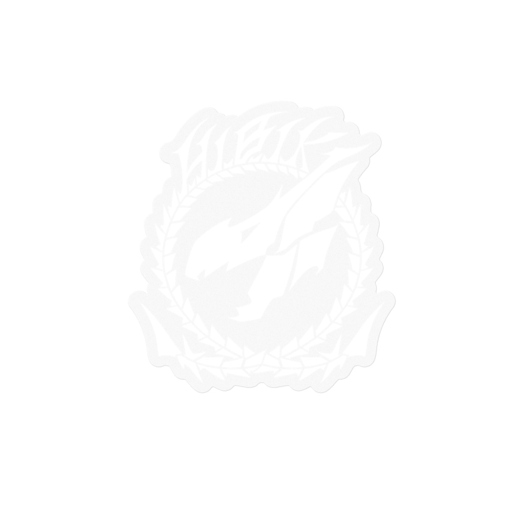 エンブレムステッカー 白(フチなし)