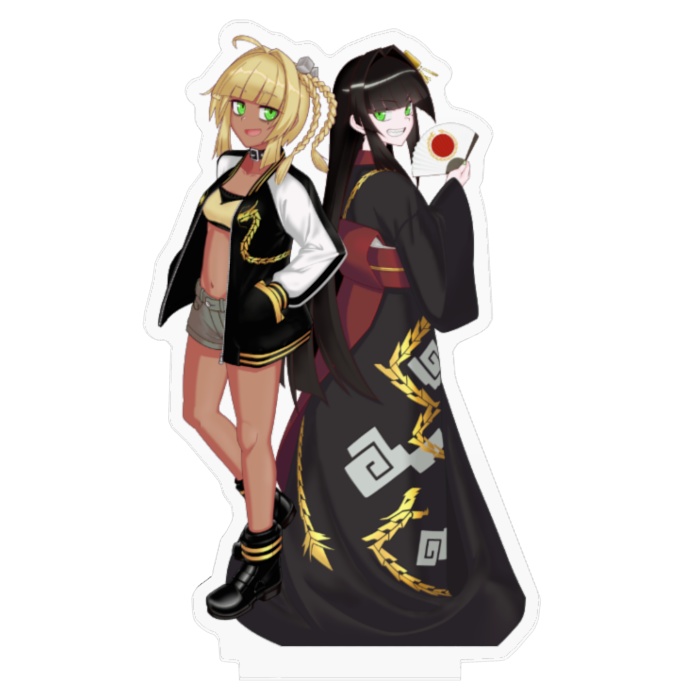 コミケ頒布版　霧島響希×霧島響希アナザー　アクリルフィギュア