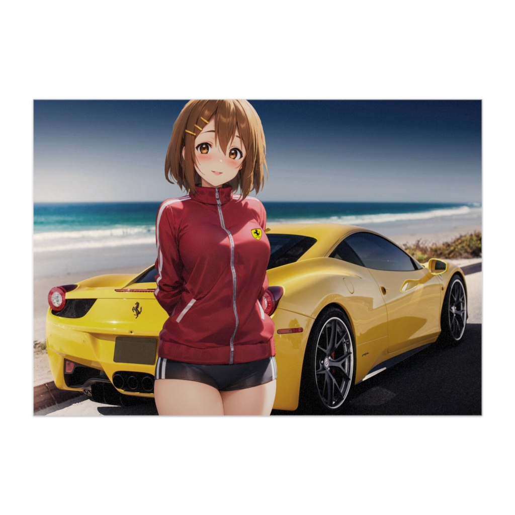 [8K] Yui Hirasawa Ferrari POSTER
