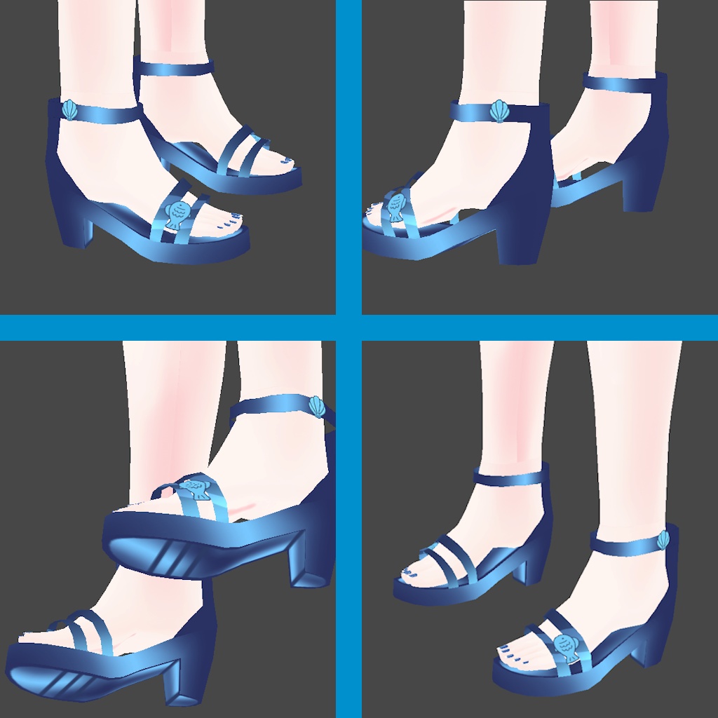Swimmimg fish sandals