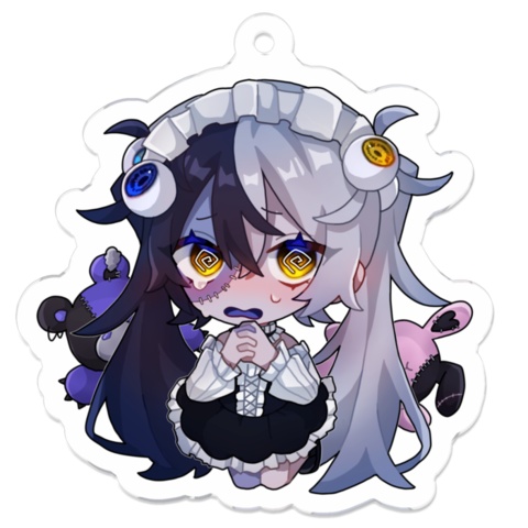 ゾンビなメイドさんのアクリルキーホルダー